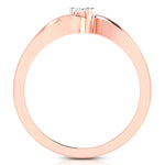 Load image into Gallery viewer, 20-Pointer Diamond 18K Rose Gold Ring for Women with a Curve JL AU G 117R-A   Jewelove.US
