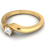 Load image into Gallery viewer, 20-Pointer 18K Yellow Gold Ring for Women with a Curve JL AU G 117Y-A   Jewelove.US
