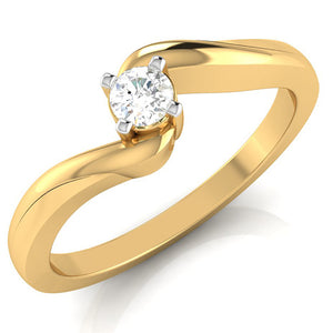 20-Pointer 18K Yellow Gold Ring for Women with a Curve JL AU G 117Y-A   Jewelove.US