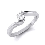 Load image into Gallery viewer, 20-Pointer Platinum Diamond Ring for Women with a Curve JL PT G 117-A   Jewelove.US
