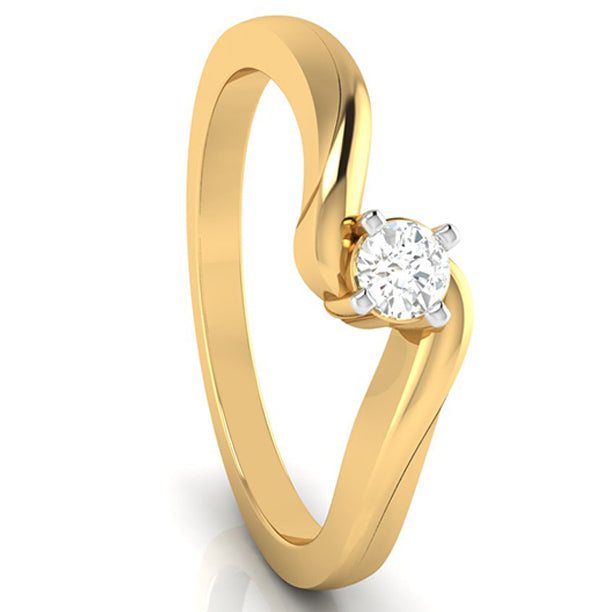 20-Pointer 18K Yellow Gold Ring for Women with a Curve JL AU G 117Y-A   Jewelove.US