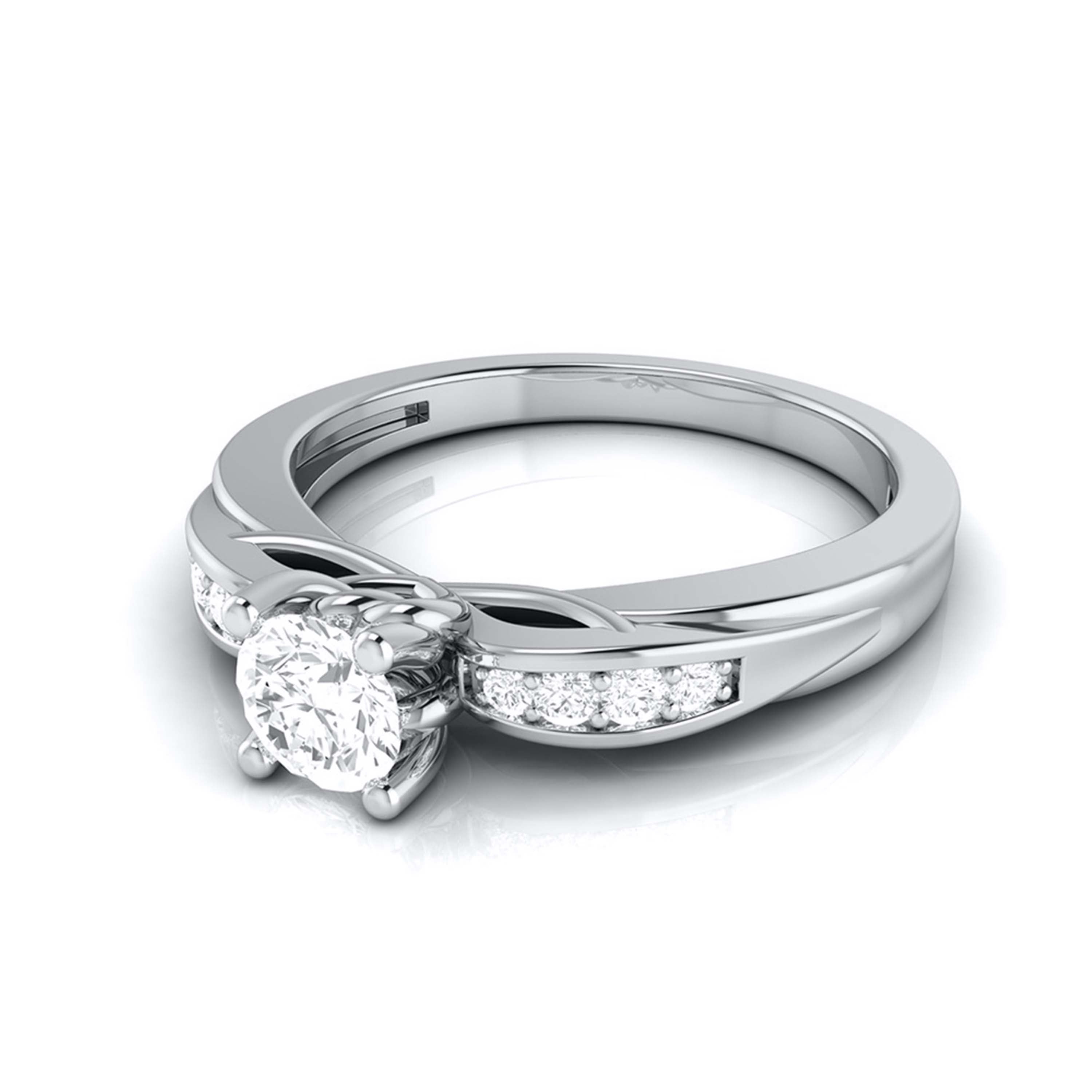 1-Carat Lab Grown Solitaire Platinum Engagement Ring with a Hidden Heart JL PT LG G-118-C   Jewelove.US