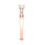Load image into Gallery viewer, 50-Pointer Lab Grown Solitaire Diamond Shank 18K Rose Gold with Hidden Heart JL AU LG G-118R-A   Jewelove.US
