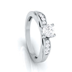Load image into Gallery viewer, 1.50-Carat Lab Grown Solitaire Platinum Engagement Ring with a Hidden Heart JL PT LG G-118-D   Jewelove.US
