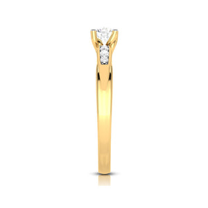 1-Carat Solitaire Diamond Shank 18K Yellow Gold with Hidden Heart JL AU G 118Y-C   Jewelove.US