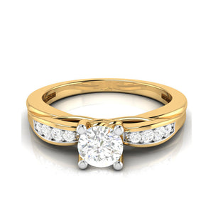 1.50-Carat Solitaire Diamond Shank 18K Yellow Gold with Hidden Heart JL AU LG G-118Y-D   Jewelove.US
