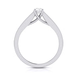 Load image into Gallery viewer, 50-Pointer Raised Solitaire Platinum Diamond Shank Engagement Ring JL PT G 120-A   Jewelove.US
