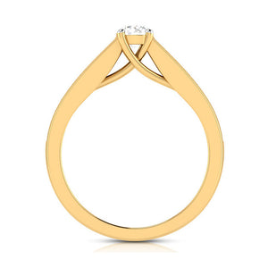 1-Carat Solitaire 18K Yellow Gold Diamond Shank Ring JL AU G 120Y-C   Jewelove.US