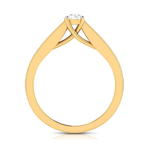 50-Pointer Solitaire 18K Yellow Gold Diamond Shank Ring JL AU G 120Y-A   Jewelove.US