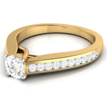 Load image into Gallery viewer, 30-Pointer Solitaire 18K Yellow Gold Diamond Shank Ring JL AU G 120Y   Jewelove.US
