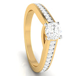 Load image into Gallery viewer, 30-Pointer Solitaire 18K Yellow Gold Diamond Shank Ring JL AU G 120Y   Jewelove.US
