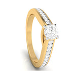 Load image into Gallery viewer, 70-Pointer Lab Grown Solitaire 18K Yellow Gold Diamond Shank Ring JL AU LG G-120Y-B   Jewelove.US
