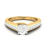 Load image into Gallery viewer, 1-Carat Solitaire 18K Yellow Gold Diamond Shank Ring JL AU G 120Y-C   Jewelove.US
