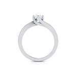Load image into Gallery viewer, 70-Pointer Lab Grown Solitaire Curvy Platinum Engagement Ring for Women JL PT LG G-124-A
