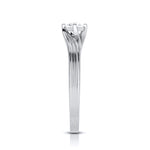 Load image into Gallery viewer, 2-Carat Lab Grown Solitaire Curvy Platinum Engagement Ring for Women JL PT LG G-124-B
