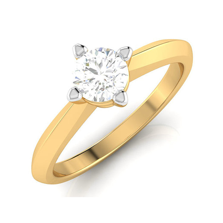 50-Pointer Solitaire 18K Yellow Gold Ring JL AU G 121Y-B   Jewelove.US