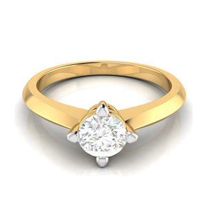 50-Pointer Lab Grown Solitaire 18K Yellow Gold Ring JL AU LG G-121Y-B   Jewelove.US