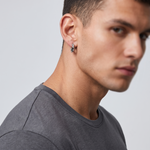 Load image into Gallery viewer, Plain Platinum Earring Bali for Men JL PT E 304
