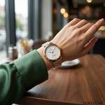 Load image into Gallery viewer, Platinum Rose Gold Couple Watch JL PT W-101
