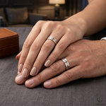 Load image into Gallery viewer, Platinum Rose Gold Love Bands Ring JL PT 1478
