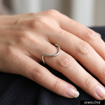 Load image into Gallery viewer, Platinum Ring with Unique Design for Women JL PT 1485
