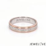 Load image into Gallery viewer, Platinum Rose Gold Love Bands JL PT 1460
