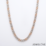 Load image into Gallery viewer, 5mm Platinum Rose Gold Chain for Men JL PT CH 1463-A
