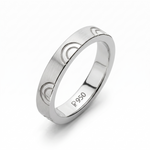 Load image into Gallery viewer, Plain Platinum Love Bands JL PT 133
