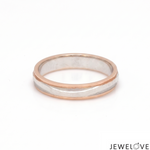 Load image into Gallery viewer, Platinum Rose Gold Love Bands Ring JL PT 1458
