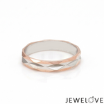 Load image into Gallery viewer, Platinum Rose Gold Love Bands Ring JL PT 1476
