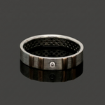 Load image into Gallery viewer, Single Diamond Platinum Love Bands with Rose Gold JL PT 1462
