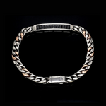Load image into Gallery viewer, Men of Platinum | 8mm 18K Rose Gold with Black Ceramic Bracelet for Men JL PTB 1341
