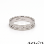 Load image into Gallery viewer, Platinum Love Bands with Brush Finish JL PT 1473
