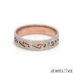 Load image into Gallery viewer, Platinum Rose Gold Love Bands Ring JL PT 1478

