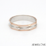Load image into Gallery viewer, Platinum Rose Gold Love Bands Ring JL PT 1476
