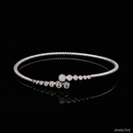 Load image into Gallery viewer, Evara Designer Platinum Diamond Bracelet for Women JL PTB 1266
