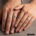 Load image into Gallery viewer, Platinum Love Bands with Diamonds JL PT 1457
