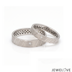 Load image into Gallery viewer, Platinum Love Bands with Diamonds JL PT 1457
