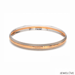 Load image into Gallery viewer, 8mm Platinum Rose Gold Kada for Men JL PTB 1383
