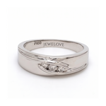 Load image into Gallery viewer, Designer Platinum Love Bands with Diamonds JL PT 152
