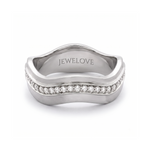 Load image into Gallery viewer, Designer Eternity Platinum Love Bands JL PT 138
