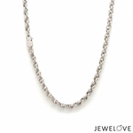 Load image into Gallery viewer, 4mm Platinum Double Rolo Chain for Men JL PT CH 1448
