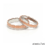 Load image into Gallery viewer, Platinum Rose Gold Love Bands Ring JL PT 1477
