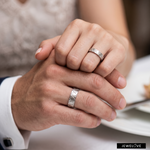 Load image into Gallery viewer, Designer Platinum Love Bands JL PT 1446
