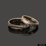 Load image into Gallery viewer, Platinum Rose Gold Love Bands Ring JL PT 1458
