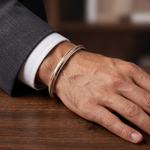 Load image into Gallery viewer, Men of Platinum | Platinum Kada with Rose Gold for Men JL PTB 1345
