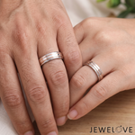 Load image into Gallery viewer, Platinum Love Bands with Rose Gold Ring JL PT 1445
