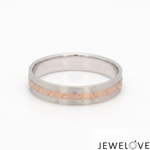 Load image into Gallery viewer, Platinum Rose Gold Love Bands JL PT 1466
