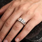 Load image into Gallery viewer, Men of Platinum | Platinum Black Diamond Ring for Men JL PT 1355-A
