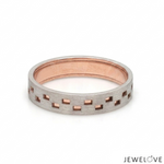 Load image into Gallery viewer, Platinum Rose Gold Love Bands Ring JL PT 1475
